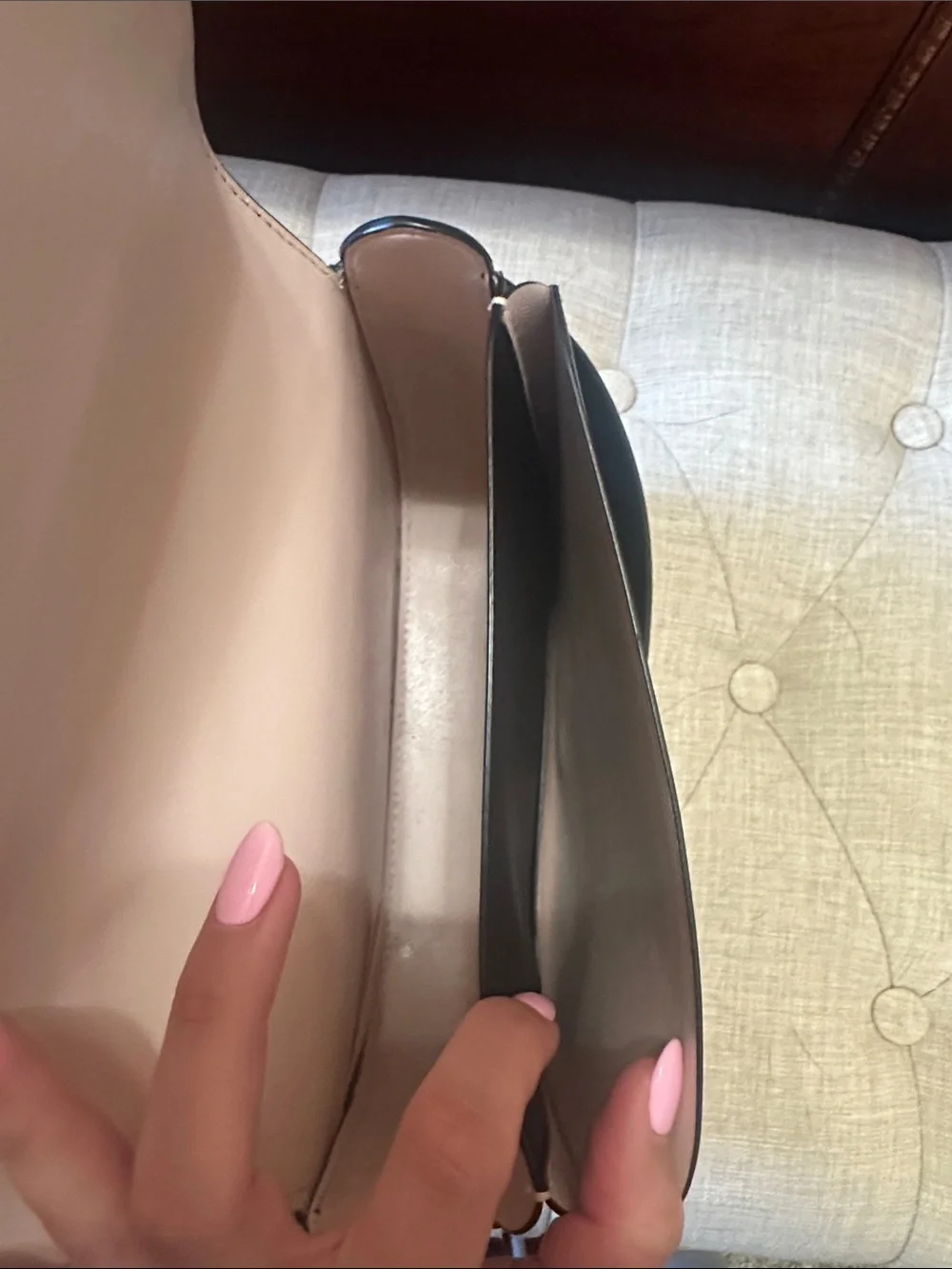 kate spade black leather crossbody saddle bag - Picture 9 of 12